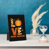 Grappige School Counselor Love Halloween Fotoplaat (Zijkant)