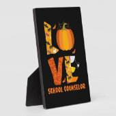 Grappige School Counselor Love Halloween Fotoplaat (Zijkant)