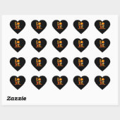 Grappige School Counselor Love Halloween Hart Sticker (Vel)