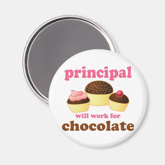 Grappige school hoofdmagneet magneet (Voorkant / Achterkant)