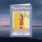 Grappige school leraar verjaardag kaart