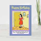 Grappige school leraar verjaardag kaart (Voorkant)