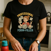 Grappige school papierwerk ouder; professionele vo t-shirt
