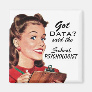 Grappige school psychologie "Heb je data?" Magneet