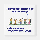Grappige school psycholoog magneet (Voorkant)