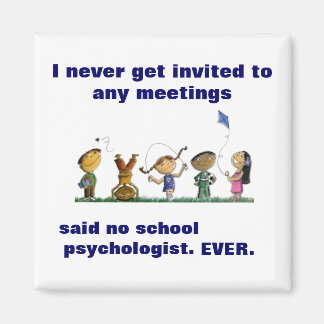 Grappige school psycholoog magneet