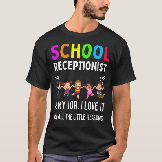 Grappige School Receptionist Secretaris Admin Teru T-shirt (Voorkant)