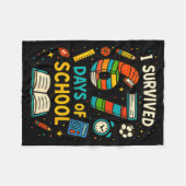 Grappige School Zes Zeven Meme Leerling Leraar Gra Fleece Deken (Voorkant (Horizontaal))