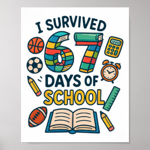 Grappige School Zes Zeven Meme Leerling Leraar Gra Poster
