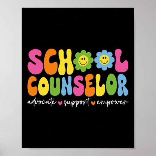 Grappige schoolbegeleider terug naar school counse poster (Voorkant)