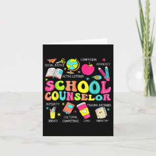 Grappige schoolbegeleider Terug naar school Leraar Kaart