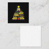 grappige schoolbuschauffeur kerstboomornament notitiekaartje (Voorkant / Achterkant)