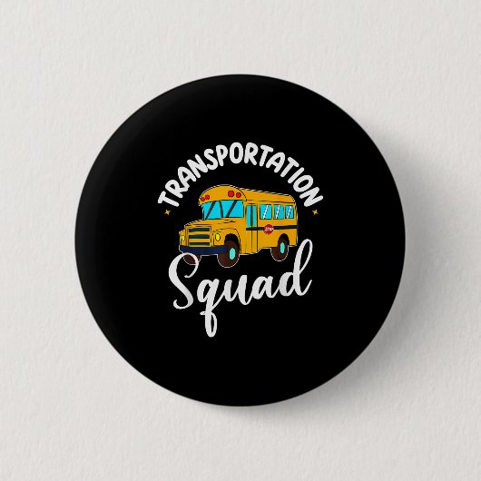 Grappige schoolbuschauffeur terug naar school verv ronde button 5,7 cm (Voorkant)