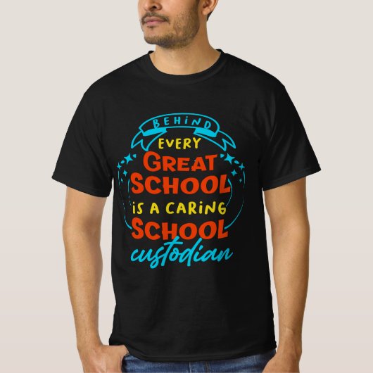 Grappige schoolconciërge t-shirt (Voorkant)