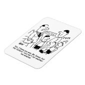 Grappige schoolsportdag Vaderenrace Magneet (Linkerzijde)