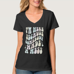 Grappige SCHOONMAAKPERS Groovy School Schoonmaak T T-shirt
