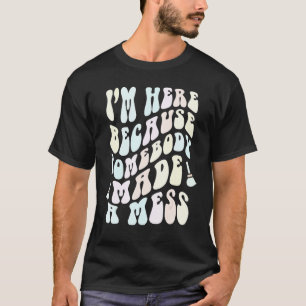 Grappige SCHOONMAAKPloeg Groovy School Onderhoudsp T-shirt