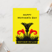 Grappige Schoonmoeder Kaart (Voorkant / Achterkant in situ)