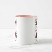 Grappige schoonmoeder roze mok schoonzoon cadeau (Midden)