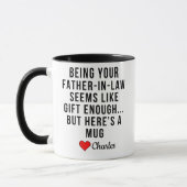 Grappige schoonvader mok cadeau voor schoonzoon (Links)