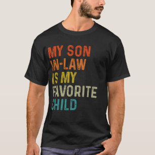 Grappige schoonzoon favoriete kind grap familie t-shirt