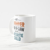 Grappige Schoonzoon Favoriete Kind Koffiemok (Voorkant links)