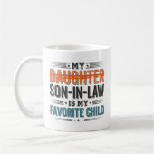 Grappige Schoonzoon Favoriete Kind  Koffiemok (Links)