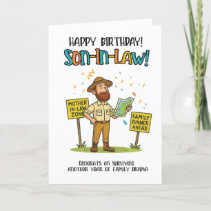 Grappige schoonzoon Kaart - Familiediner Overlevin