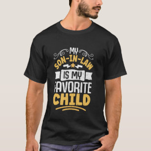 Grappige schoonzoon mijn favoriete kind grap t-shirt