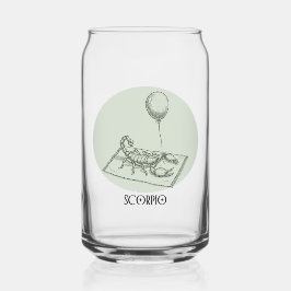 Grappige Schorpioen Sterrenbeeld Verjaardagsvakant Blikvorm Glas