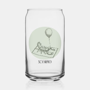 Grappige Schorpioen Sterrenbeeld Verjaardagsvakant Blikvorm Glas