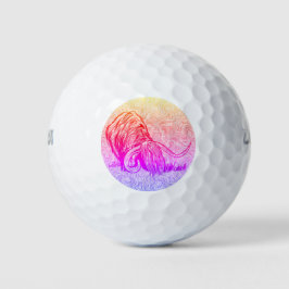 Grappige Schotse Hoogland Koe Golfballen