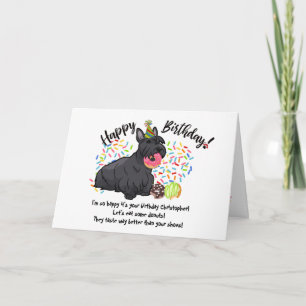 Grappige Schotse Terriër Pet Dog Verjaardag Kaart