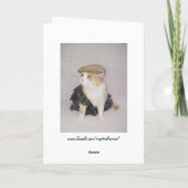 Grappige Schotse Vouw Schotse Verjaardag Kaart (Achterkant)