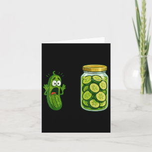 Grappige Schreeuwende Augurk Pot Komkommer Grapjas Kaart