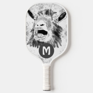 Grappige Schreeuwende Geit Monogram Pickleball Paddle