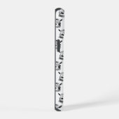 Grappige Schreeuwende Geit Tekening Quirkye Dier K iPhone 15 Case (Rechterkant)