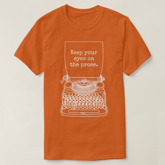 Grappige schrijver auteur romanschrijver hou je og t-shirt (Design voorkant)