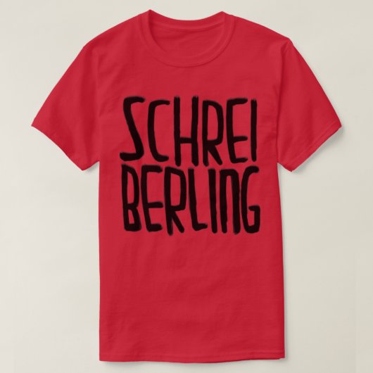 Grappige schrijver Duitse Schreiberling T-shirt (Design voorkant)