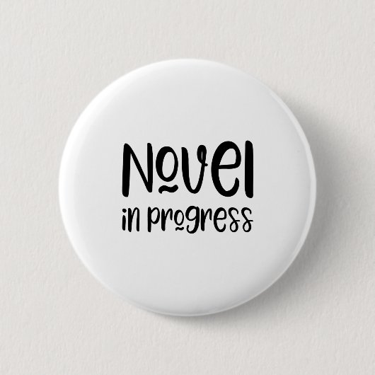 Grappige Schrijver Slogan Ronde Button 5,7 Cm (Voorkant)
