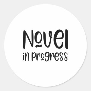 Grappige Schrijver Slogan Ronde Sticker