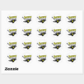 Grappige schroef Ewing sarcoma kanker Ronde Sticker (Vel)