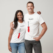 Grappige schroevendraaier grap cartoon humor t-shirt (Unisex)
