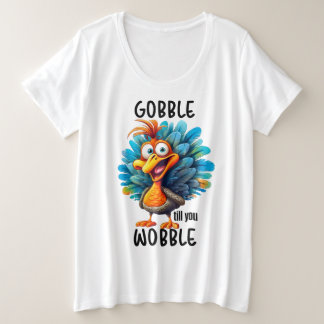 Grappige schrok tot je wiebelt grote maat t-shirt