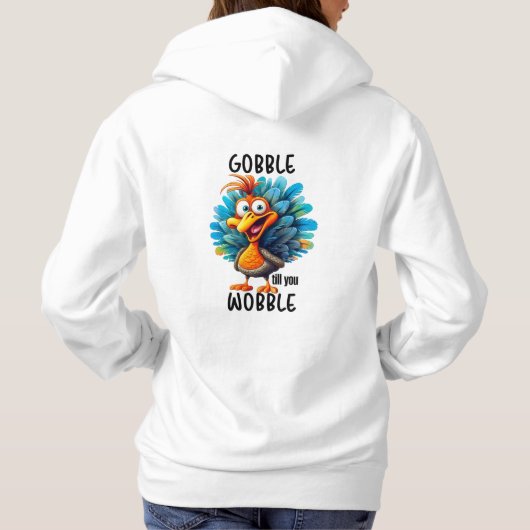 Grappige schrok tot je wiebelt hoodie (Achterkant)