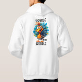 Grappige schrok tot je wiebelt hoodie (Achterkant)