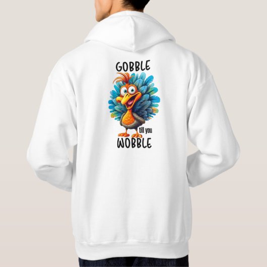 Grappige schrok tot je wiebelt hoodie (Achterkant)
