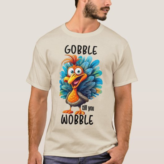 Grappige schrok tot je wiebelt t-shirt (Voorkant)