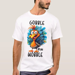 Grappige schrok tot je wiebelt t-shirt