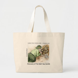 Grappige Schuld Zee Rollen Grote Tote Bag